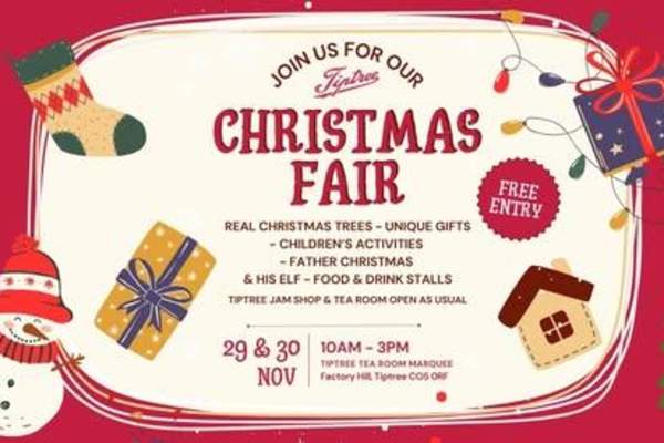 Tiptree Tea Rooms Christmas Fair 2025