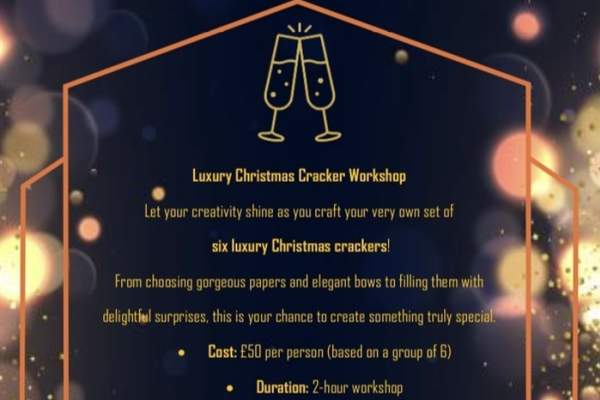 Christmas cracker making workshop