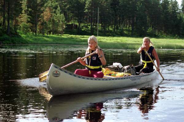 Kanopadling på Oggevatn