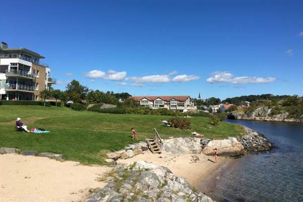 The Town Beach in Grimstad