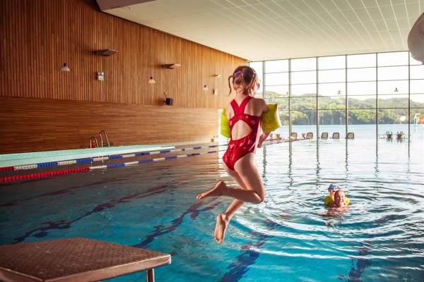 Sørlandsbadet indoor water park in Lyngdal