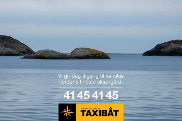 Taxi boat in Tvedestrand