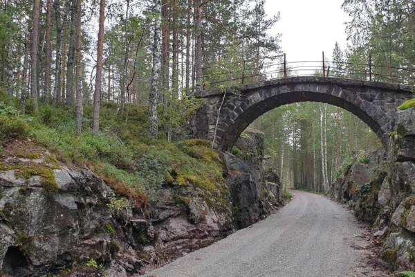 Treungenbanen tur- og sykkelvei mellom Åmli og Treungen