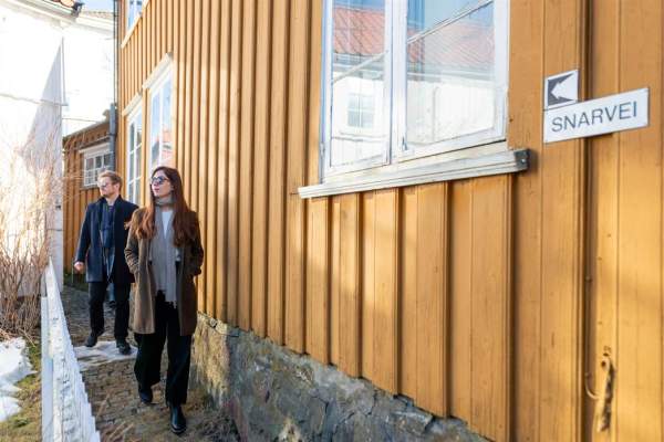 Hidden lanes and alleyways in Grimstad