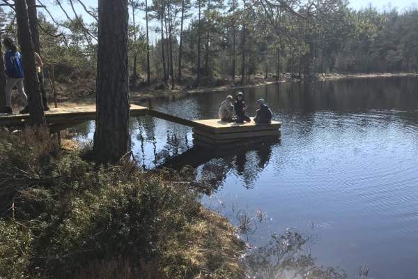 Friluftsområde og eventyrløype på Flakkeheia