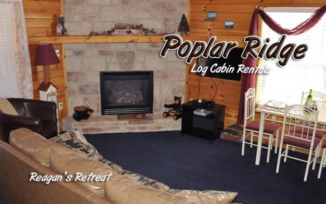 Reagan's Retreat Cabin Living Area