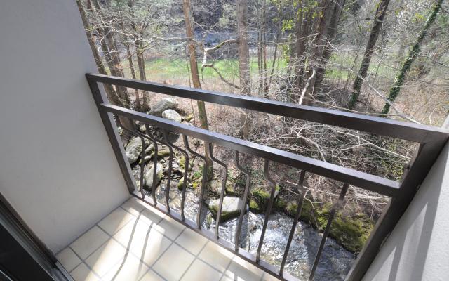 Creek side balcony