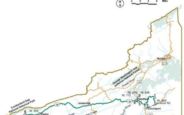Daniel Boone Trail Map Daniel Boone Loop Trail