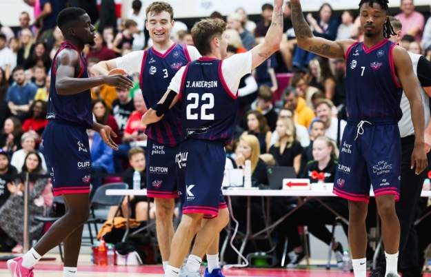 Bristol Flyers v Syntainics MBC - ENBL (European North Basketball League) at SGS Wise Campus