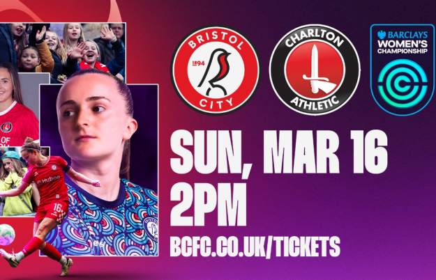 Bristol City Women v Charlton Athletic Women at Ashton Gate Stadium