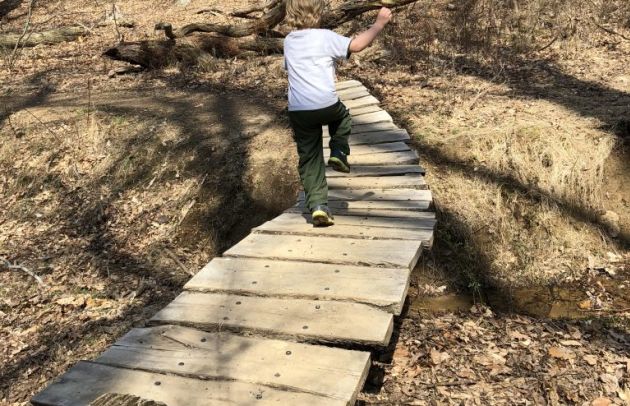 Boy on Trail