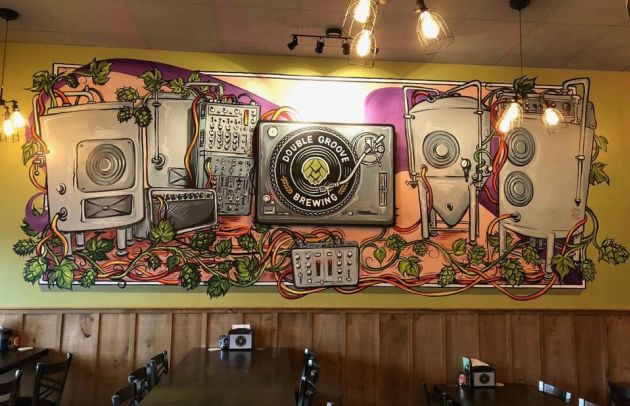 Double Groove Brewing Full Mural