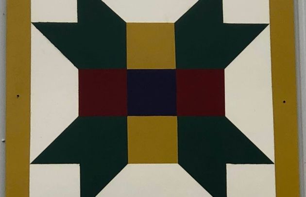 Daily Crisis Barn Quilt Close-up