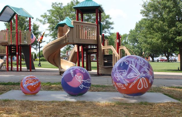Bollard in Festival Park