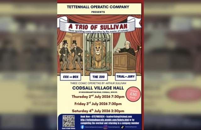 A Trio of Sullivan presented by Tettenhall Operatic Company