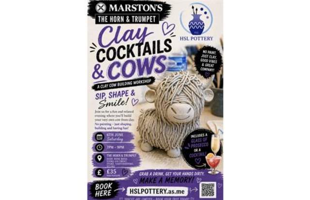 Clay, Cows & Cocktails with The Horn and Trumpet