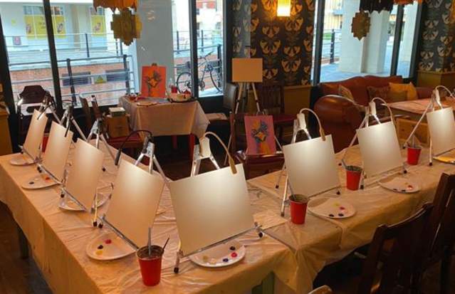 Painting party at Tamworth Brewery