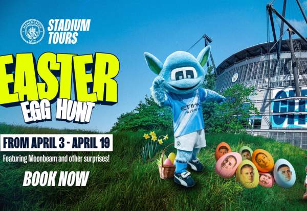 Meet Moonchester and take part in a Man City Easter Egg Hunt this Easter!