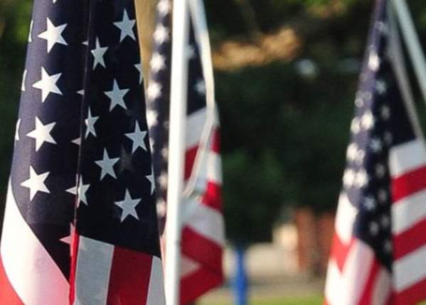 America 250 Historical Flag Display