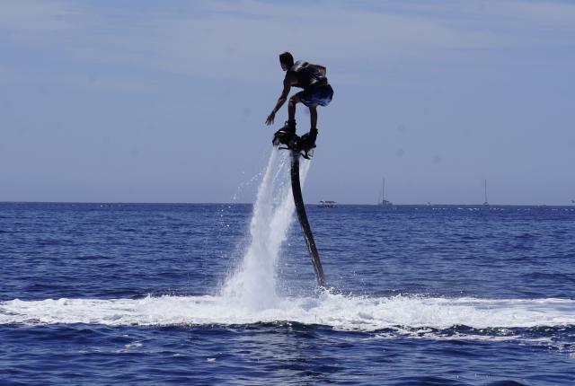 Flyboarding at Medano Beach