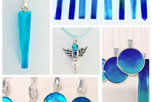 Silver and discount resin jewellery