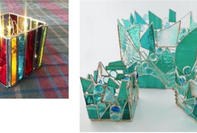 Tiffany Style Stained Glass candle holder class - Visit Dorset