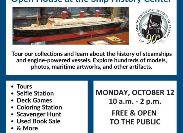 Ship History Center Family-Friendly Open House