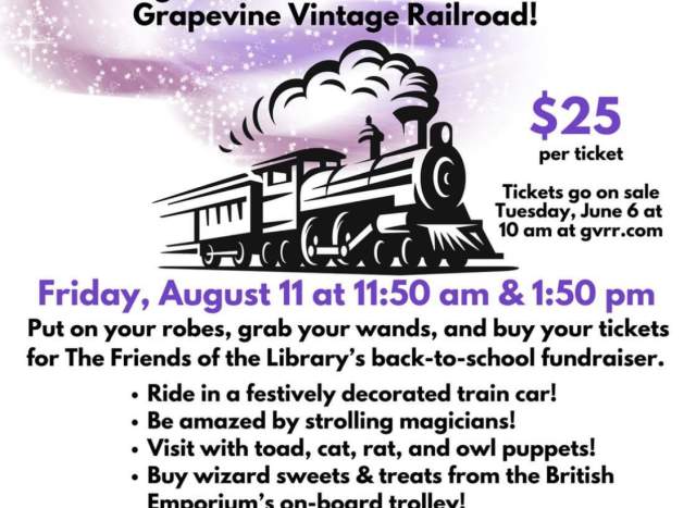 Wizard Train Train &#8211; Friends of the Library Fundraiser
