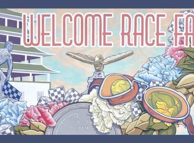 “Welcome Race Fans" Artwork and the Indy 500 Weekend