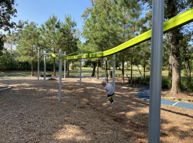 Zipline at Smooth Stream Park