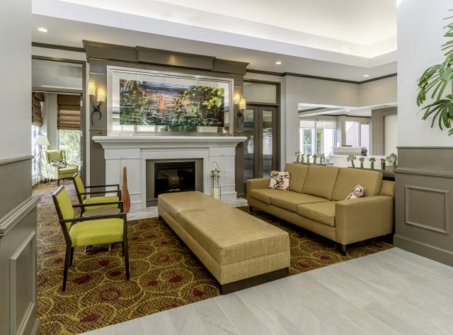 Hilton Garden Inn Lobby Fireplace