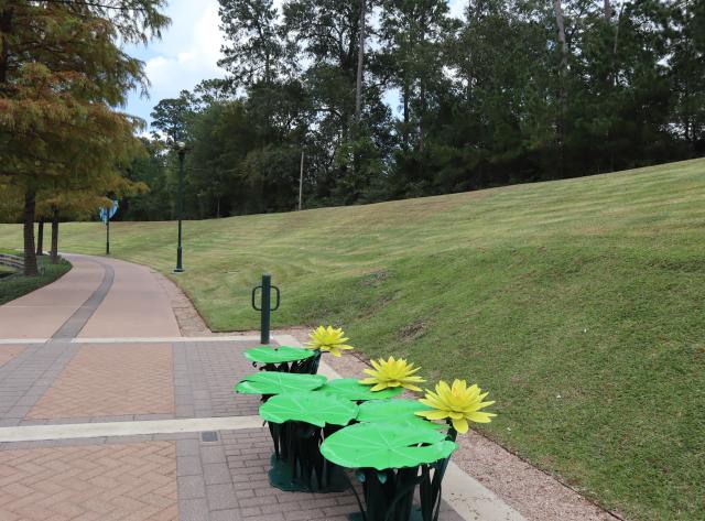 Art Bench: The Texas Dawn Water Lily