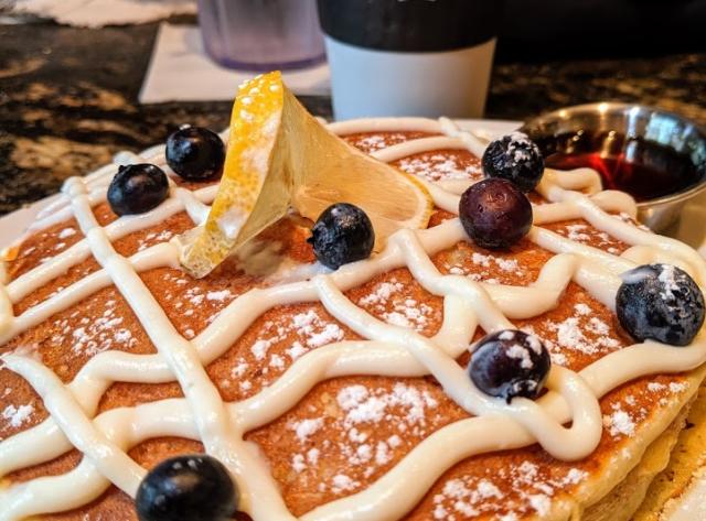 Lemon ricotta pancakes at Black Walnut Café