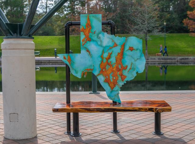 State of Texas Art Bench