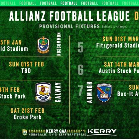 Kerry VS Roscommon - GAA Allianz Football League