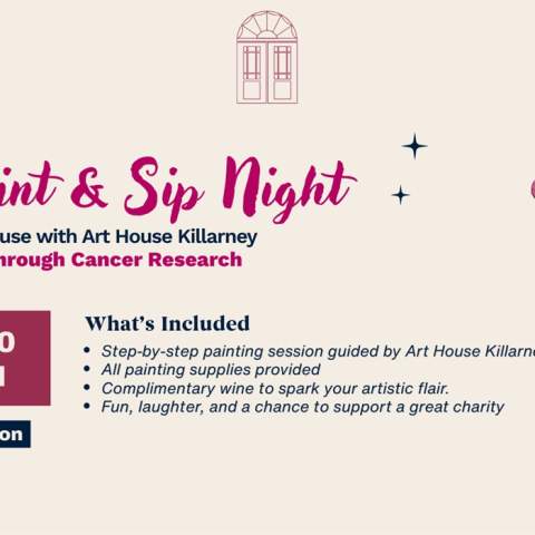 Charity Paint & Sip at Killarney Royal for Breakthrough Cancer Research