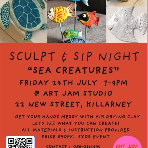 Sculpt & Sip - Sea Creatures