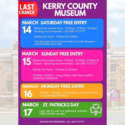 Final Gallery Weekend at Kerry County Museum