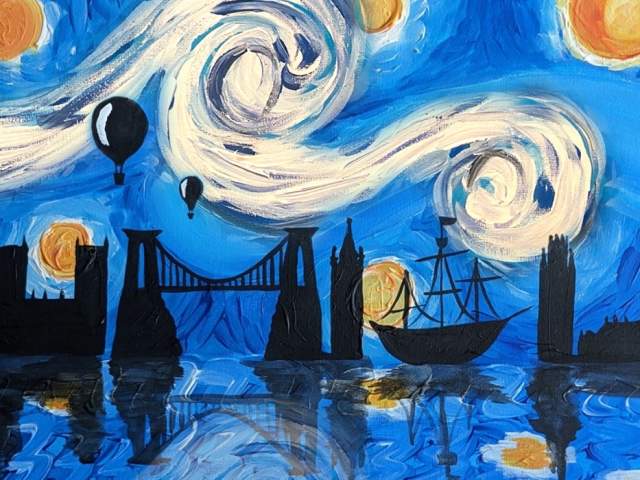 Sip and Paint Starry Night Over Bristol at Mercure Bristol Grand Hotel