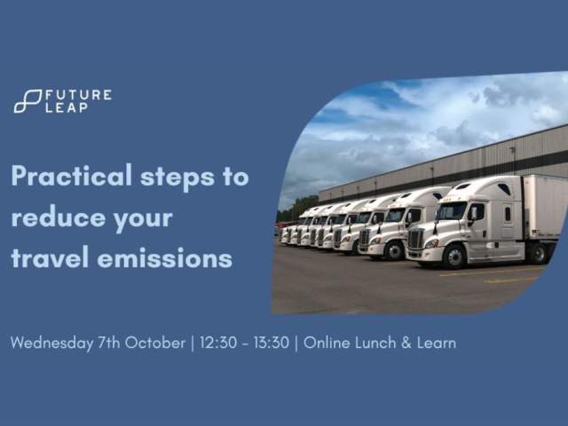 Practical steps to reduce your travel emissions – Online Lunch & Learn