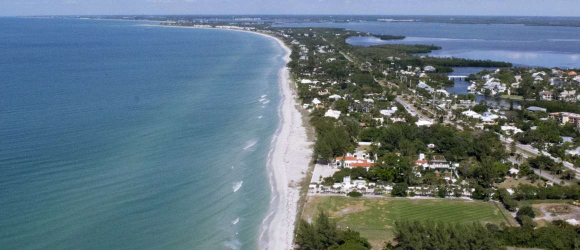 Aerial of Englewood Beach, FL