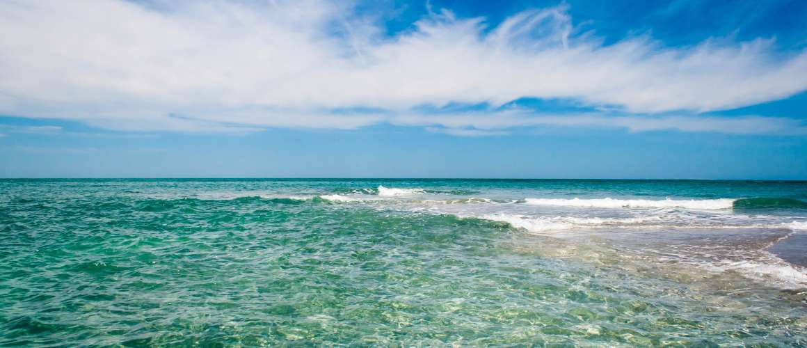 Beautiful calm clear waters of the Gulf of Mexico
