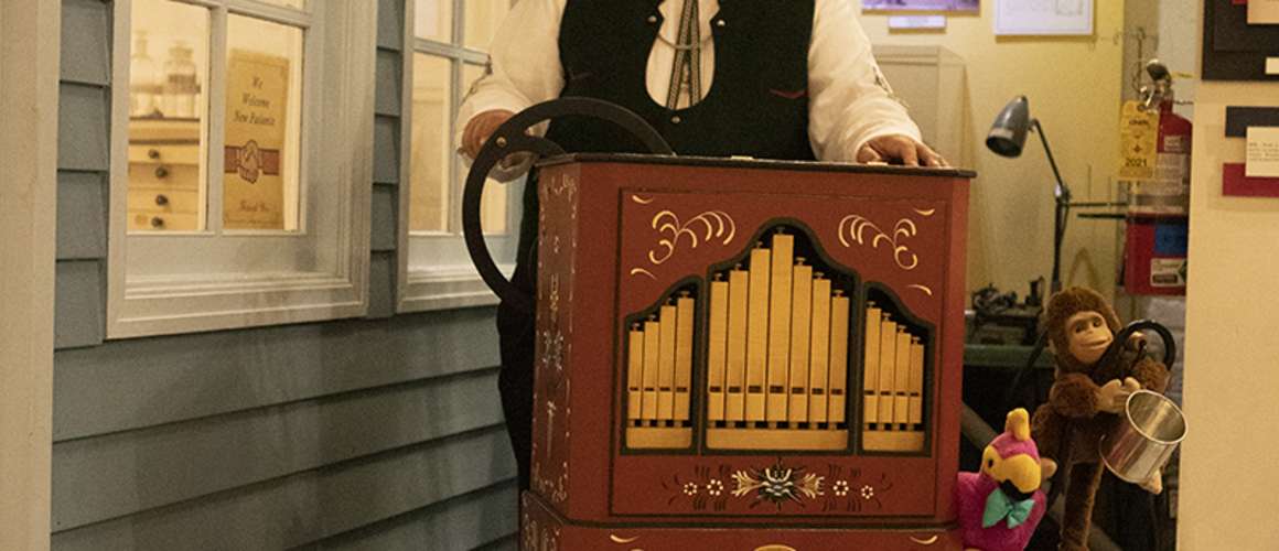 Bob the Organ Grinder at Kenosha History Center