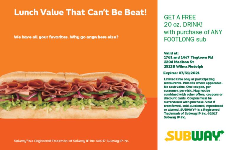 Subway AAU Offer