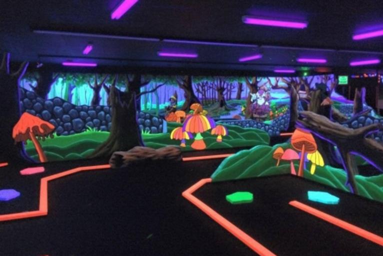 D D Blacklight Mini Golf
