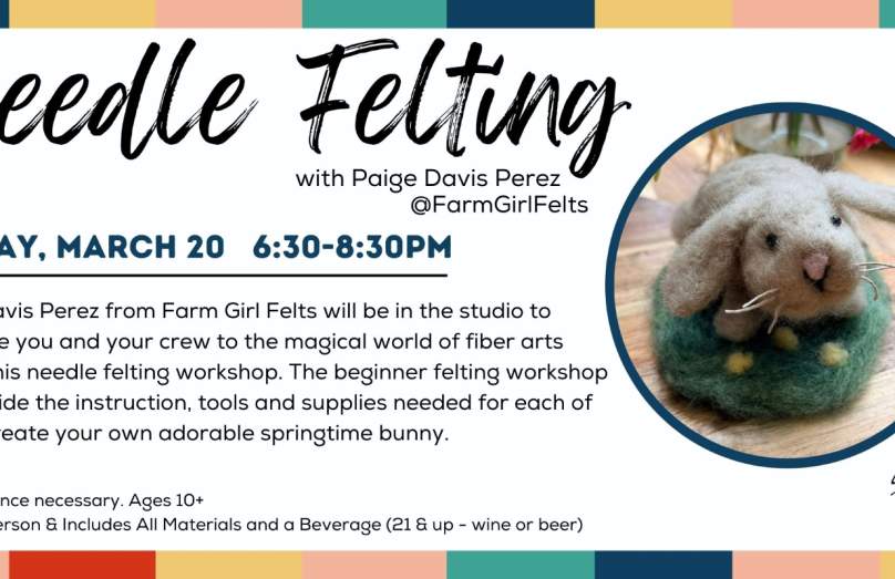 Needle Felting: Springtime Bunny