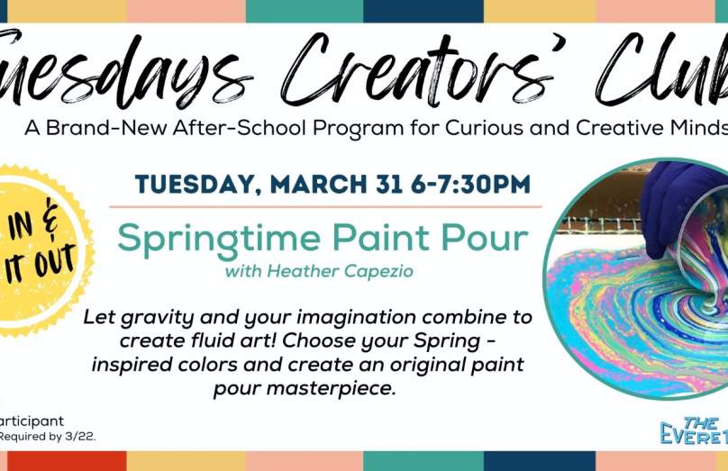 Creators' Club: Springtime Paint Pour