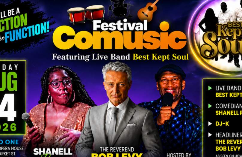 The Comusic Festival: Comedy & Live Music Featuring Best Kept Soul Band