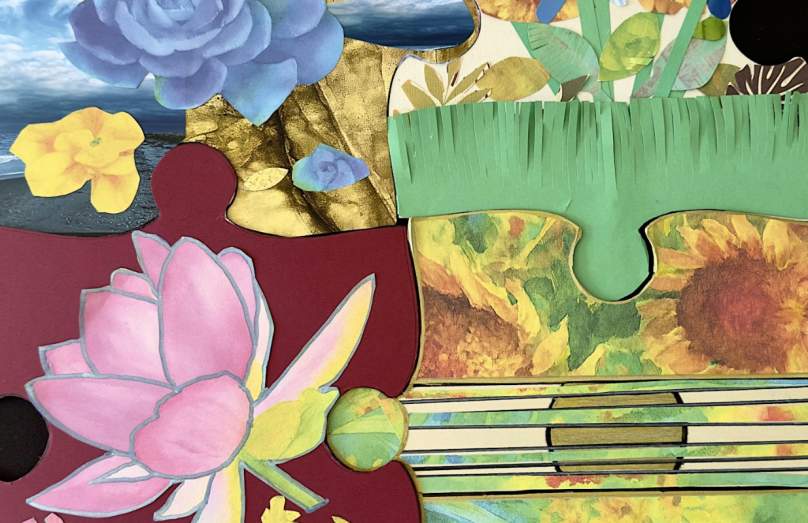 Floral Puzzle Crafting and Wine