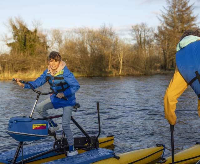 Hydrobikes at Enniskillen Castle